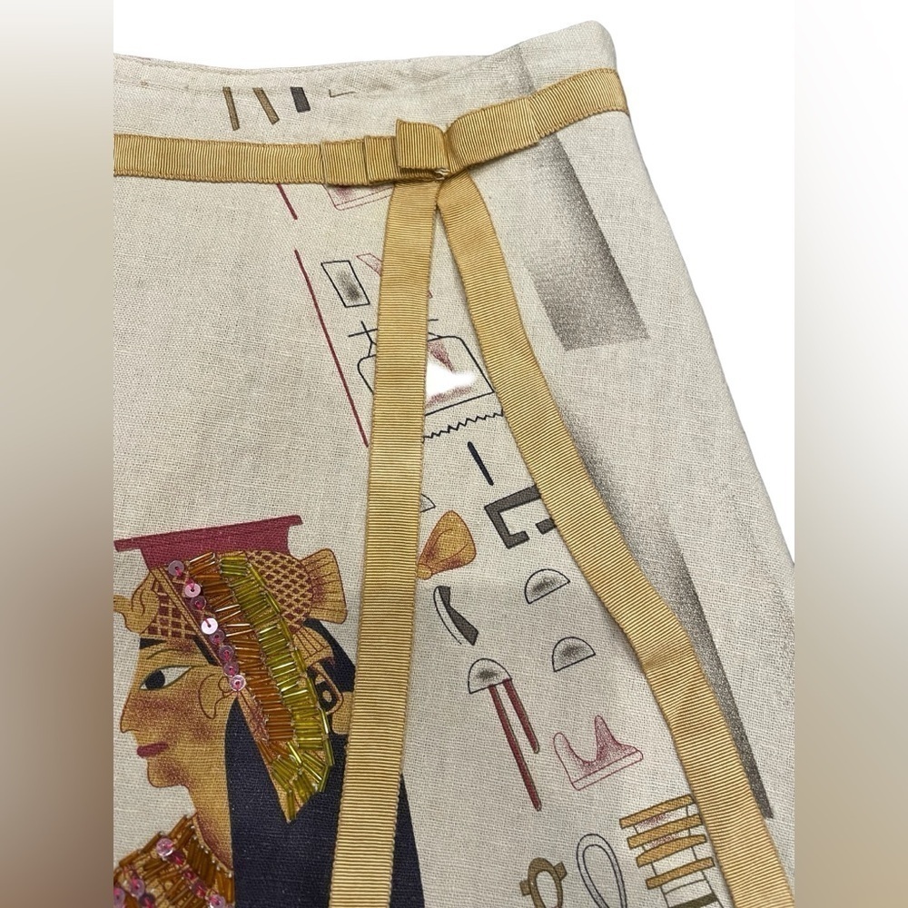 Lucy | Egyptian Print Sequin Skirt - Picture 5 of 13